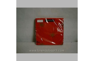Paper Napkins Red Star – Bold & Decorative (48 × 48 cm, 12 pieces)