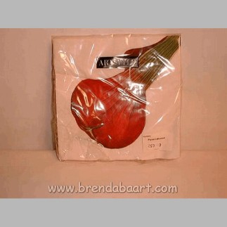 Serviettes en Papier Calla Rouge – 40 × 40 cm (20 pièces)