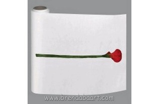 table runner of paper red calla 10 x 0.30 m