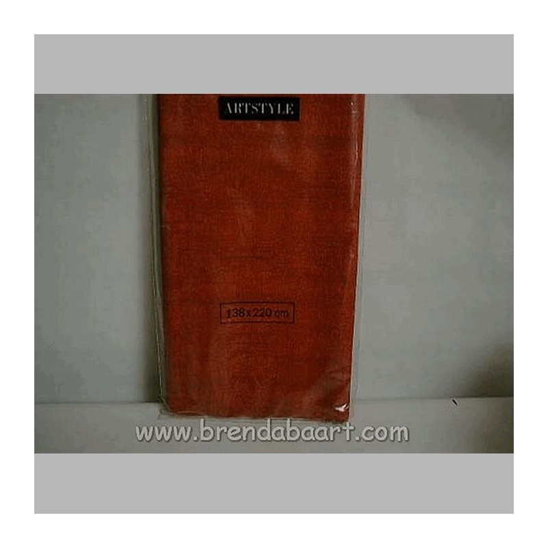 tafellaken van papier mairo structure red 138 x 220 cm