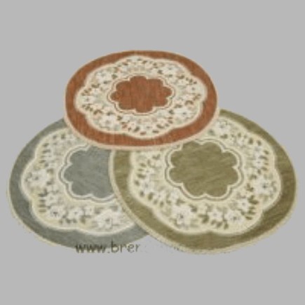 sier tafelkleed 45 cm kleur oud groen