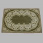 Tapis décoratif rectangulaire coloris vert 35 x 25 cm