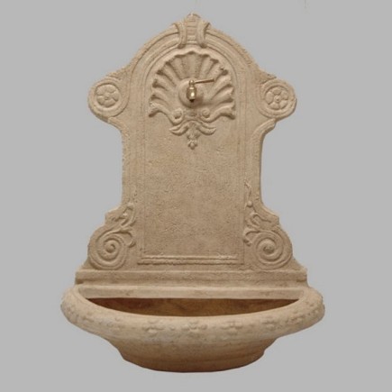 Nostalgie de fontaine de mur matériau polyester 92 x 72 cm