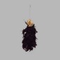 bundle de plumes couleur bordeau foncé longueur 36 cm