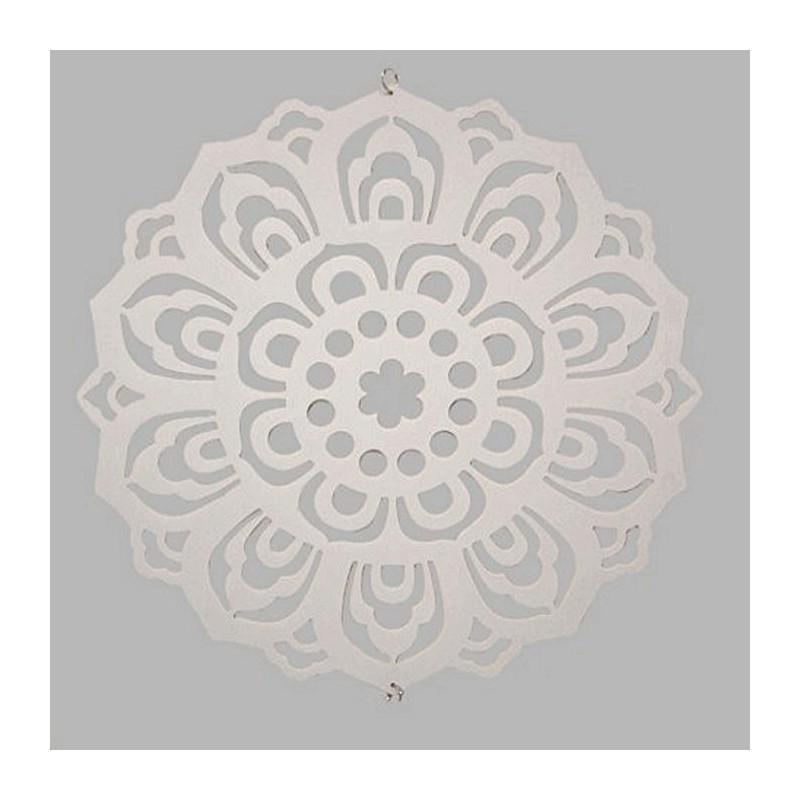 Flower template for decoration color white 50 cm