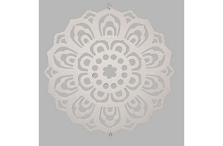 Flower template for decoration color white 50 cm