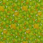 toile cirée de pommes verte et jaune largeur 140 cm