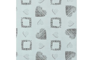 toile cirée conception coeur et carrée de branche largeur 140 cm