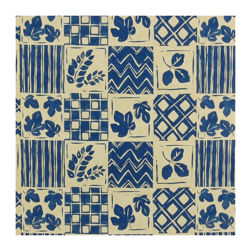 oilcloth patchwork color blue width 140 cm