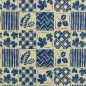 oilcloth patchwork color blue width 140 cm