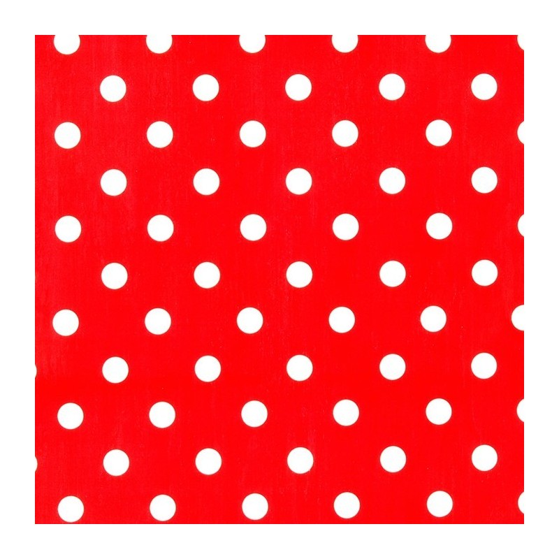 toile cirée conception lollipop couleur rouge largeur 140 cm