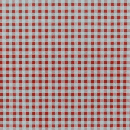 toile cirée design de carreaux rouge et blanc largeur 140 cm