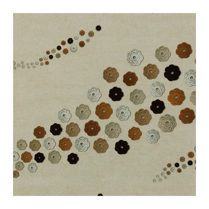 toile cirée conception bonneterie de fleurs largeur 140 cm