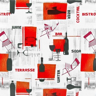 tafelzeil design bistro breedte 140 cm