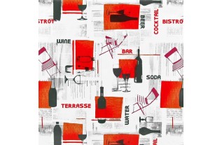 tafelzeil design bistro breedte 140 cm