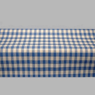 coupon de toile cirée conception bloque blanc bleu 100 x 140 c