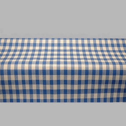 coupon de toile cirée conception bloque blanc bleu 100 x 140 c