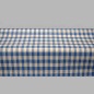 coupon de toile cirée conception bloque blanc bleu 100 x 140 c