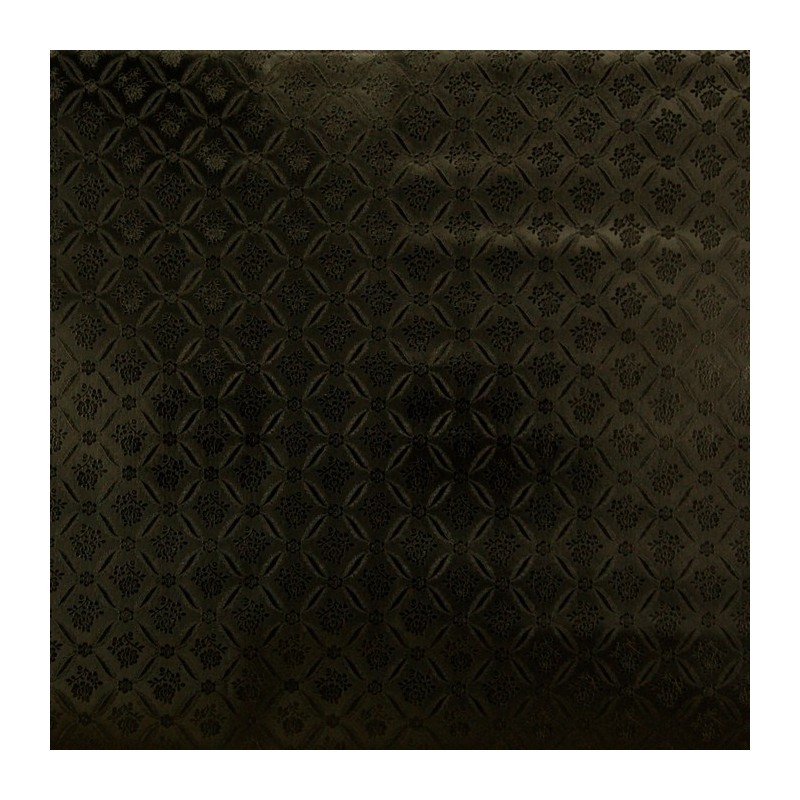 oilcloth design block and flower black width 140 cm