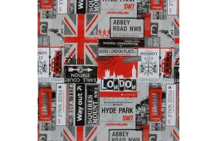 oilcloth design old London City width 140 cm