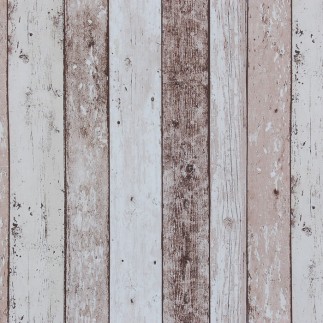 toile cirée design récupération de bois beige largeur 140 cm