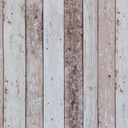 toile cirée design récupération de bois beige largeur 140 cm
