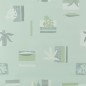 oilcloth design leaves light green width 140 cm