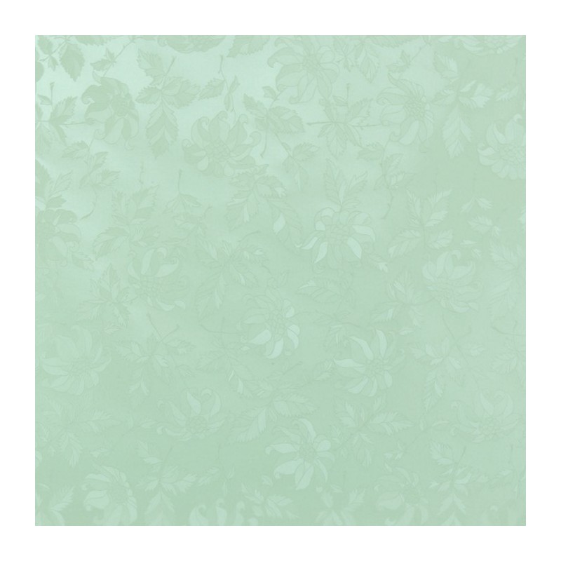 toile cirée damassé vert largeur 140 cm