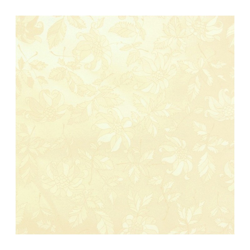 toile cirée damassé vanille largeur 140 cm