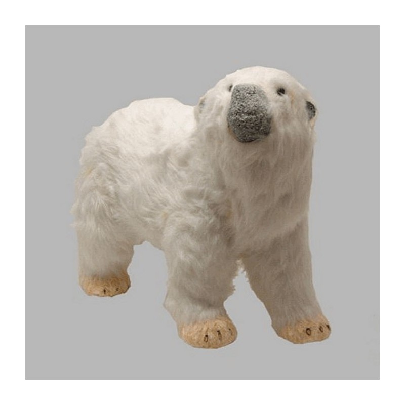 Ours polaire pour la décoration couleur blanche 65 x 50 cm