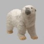 polar bear for decoration color white 65 x 50 cm