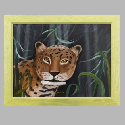 Schilderij de panter 60 x 70 cm