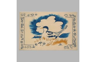 Schilderij canvas Seagull 30 x 45 cm