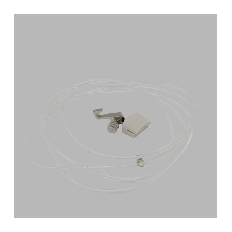 Suspension wire with hook and attachment. Length 1.50 m