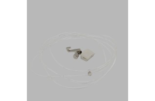 Ophang draad met haak en bevestiging. Lengte 1,50 m