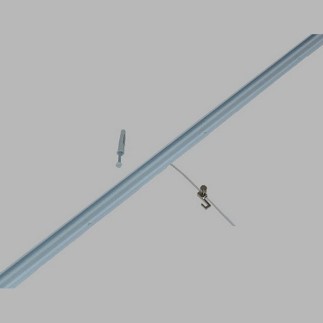 Cimaises top rail complet Arti Teq blanc 200 cm