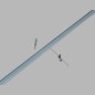 complete top track Arti Teq color white 200 cm