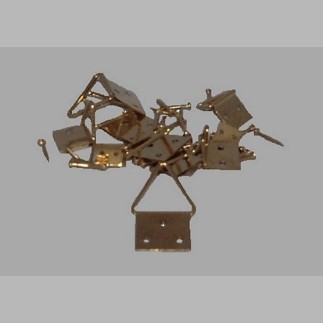 schilderij montage set met oog haak 0 2 kg