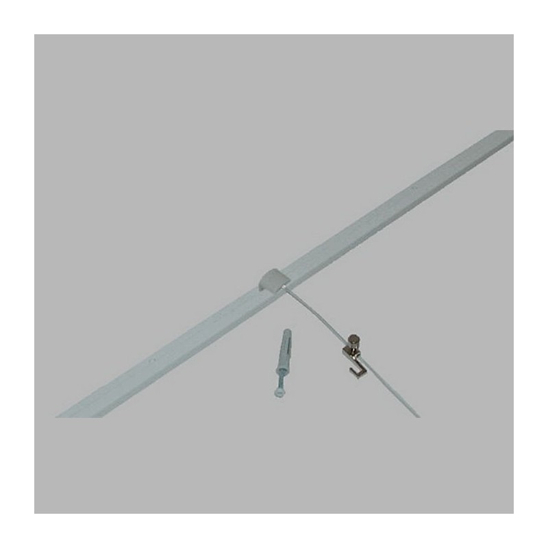 complete basic rail Arti Teq kleur wit 200 cm complete basic rail Arti Teq kleur wit 200 cm