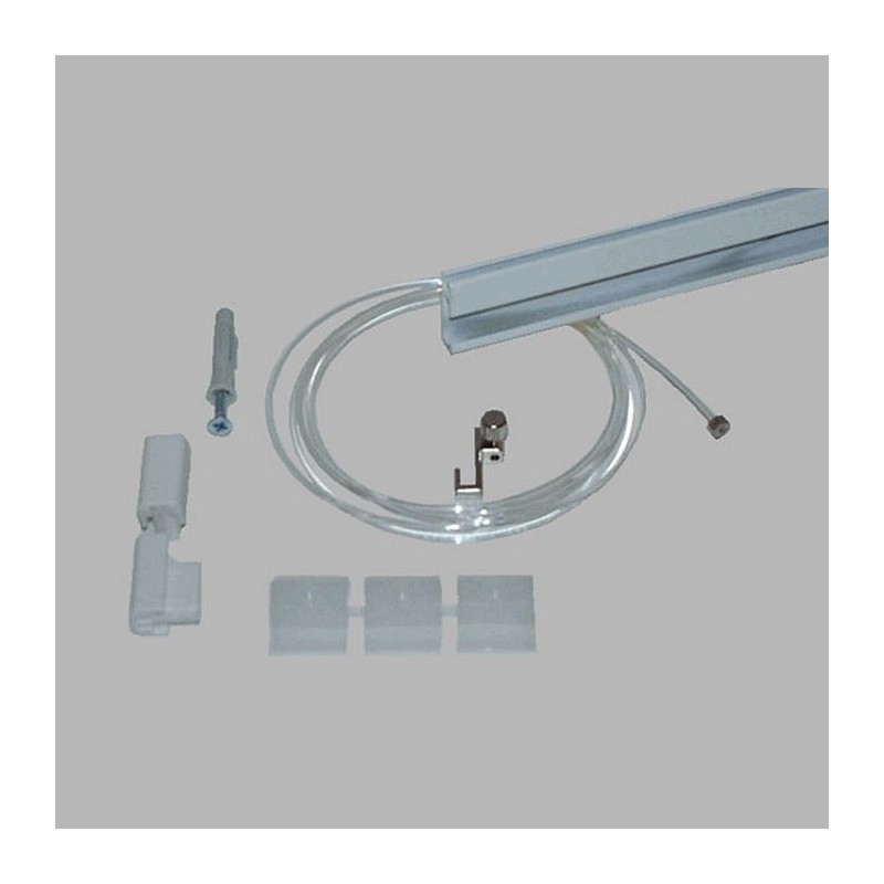 Complete click rail Arti Teq kleur creme 2 meter Complete click rail Arti Teq kleur creme 2 meter