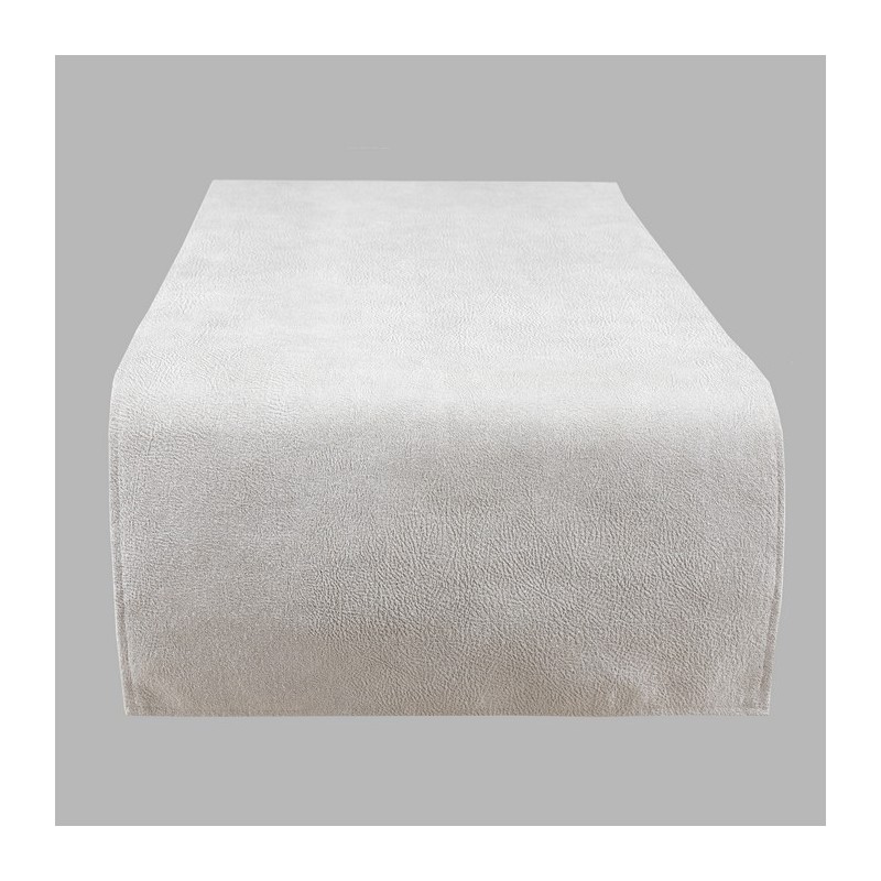 Chemin de table Trendy ivoire 45 x 135 cm