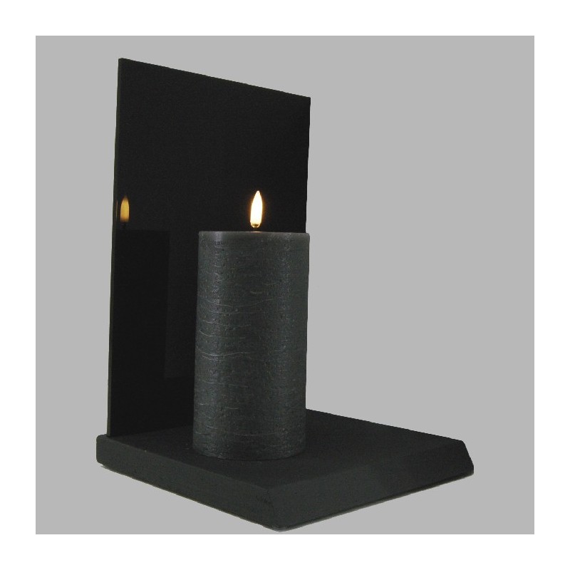 Uyuni LED kaars kleur black lely 78 mm x 152 mm per stuk