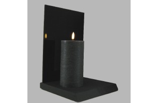 Uyuni LED candle color black lily 78 mm x 152 mm