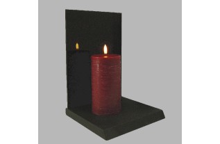 Uyuni LED kaars kleur Carmine Red 78 mm x 152 mm per stuk