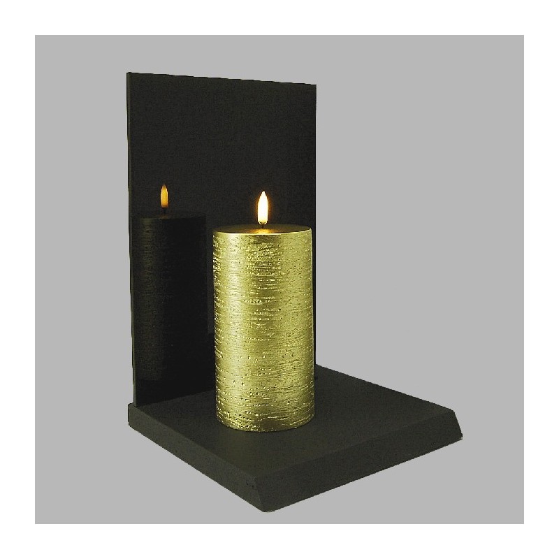 Uyuni LED kaars kleur Goud 78 mm x 152 mm per stuk