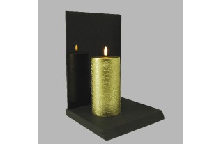 Uyuni LED kaars kleur Goud 78 mm x 152 mm per stuk