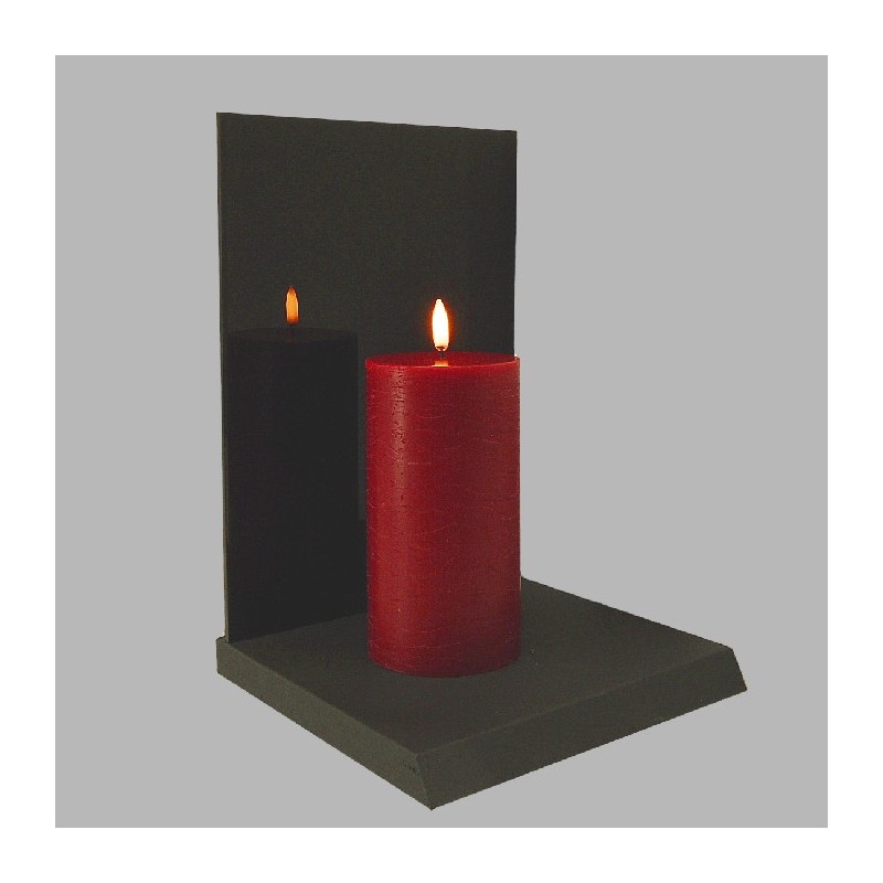 Uyuni LED kaars kleur Medici Red 78 mm x 152 mm per stuk