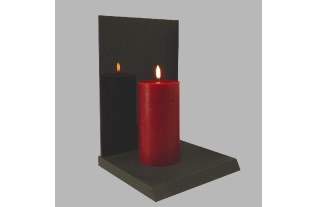 Uyuni LED kaars kleur Medici Red 78 mm x 152 mm per stuk