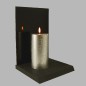 Uyuni LED kaars kleur Zilver 78 mm x 152 mm