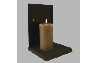 Bougie LED Uyuni couleur Pompeii Volcano 78 mm x 152 mm par pièce